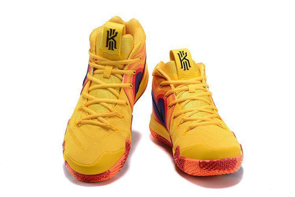 Nike Kyrie 4 "70s" Yellow Men Basketball Shoes Sale Size US 7,8,8.5,9.5,10,11,12