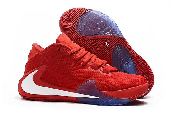 Nike Zoom Freak 1 Red White Basketball Sneaker Shoes Sale Size US 7,8,8.5,9.5,10,11,12