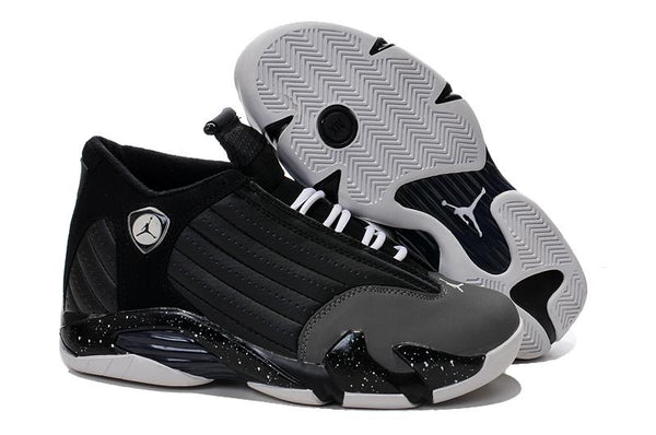 Nike Air Jordan 14 Retro Black Grey Sneaker Shoes Sale Men Size 7-13
