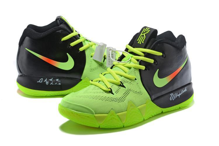 Nike Kyrie 4 Neon Black Men Basketball Shoes Sneaker Sale Size US 7,8,8.5,9.5,10,11,12