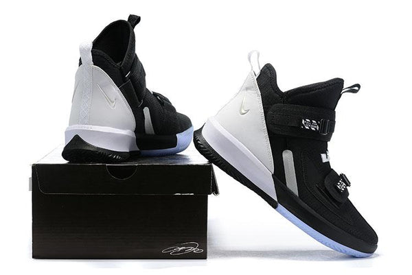 Nike Lebron Soldier XIII 13 Black White Men Sneaker Shoes Sale Size US7,8,8.5,9,10,11,12