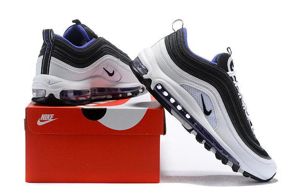 Nike Air Max 97 Black White Blue Shoes Sale Size US 7, 8, 8.5, 9, 10, 11
