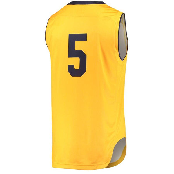 #5 Cal Bears Under Armour Replica Performance Basketball Jersey – Gold 2019