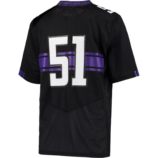 #51 Northwestern Wildcats Under Armour Replica Football Jersey - Black - 2019