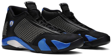 Supreme x Nike Air Jordan 14 Retro SP  'Black Varsity Royal' Sneaker Shoes Sale Men Size 7-13