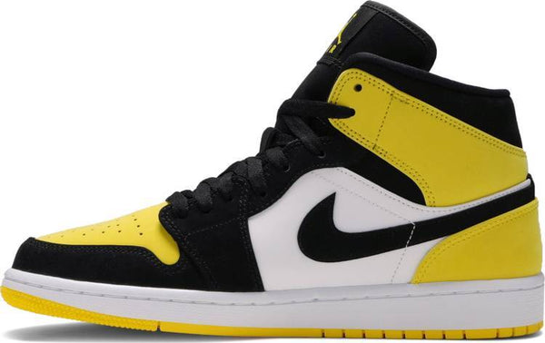 Nike Air Jordan 1 Mid SE 'Yellow Toe' Shoes Basketball Men Size US 7, 8, 8.5, 9, 10, 11, 12, 13