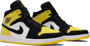 Nike Air Jordan 1 Mid SE 'Yellow Toe' Shoes Basketball Men Size US 7, 8, 8.5, 9, 10, 11, 12, 13