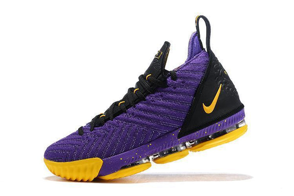 Nike Lebron XVI 16 EP Purle Yellow Black Men Shoes Sale Size US7,8,8.5,9,10,11,12