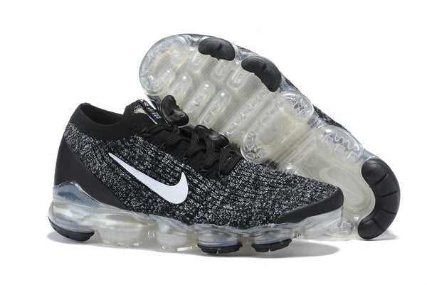 Nike Air Vapormax Flyknit 3 "Oreo" Grey Black Shoes Sneakers Men Sale Size US 7, 8, 8.5, 9, 10, 11