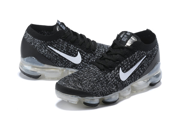 Nike Air Vapormax Flyknit 3 "Oreo" Grey Black Shoes Sneakers Men Sale Size US 7, 8, 8.5, 9, 10, 11