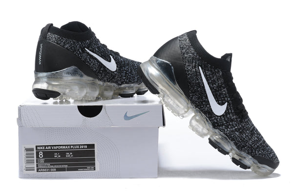 Nike Air Vapormax Flyknit 3 "Oreo" Grey Black Shoes Sneakers Men Sale Size US 7, 8, 8.5, 9, 10, 11