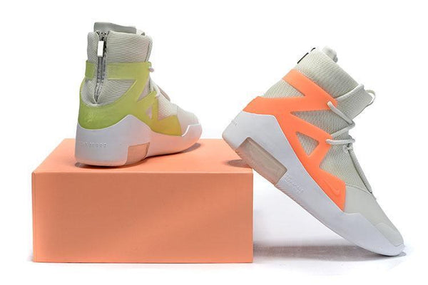 Nike Air Jordan Fear Of God 1 Grey Orang Yellow White Shoes Basketball Men Size US 7 - 13