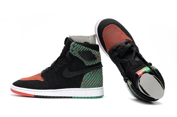 Nike Air Jordan 1 High Retro Flyknit BHM Shoes Basketball Men Size US 7 - 13