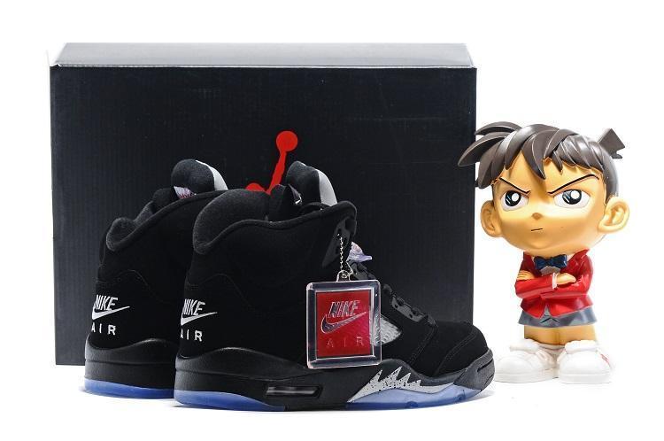 Nike Air Jordan 5 Retro Black Metallic Men Shoes Sale Size US 7, 8, 8.5, 9, 10, 11, 12, 13