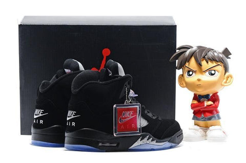 Nike Air Jordan 5 Retro Black Metallic Men Shoes Sale Size US 7, 8, 8.5, 9, 10, 11, 12, 13