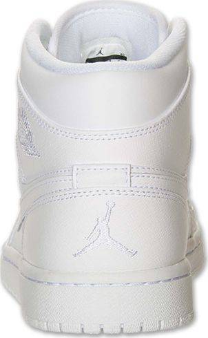 Nike Air Jordan 1 Mid White Shoes Basketball Men Size US 7, 8, 8.5, 9, 10, 11, 12, 13
