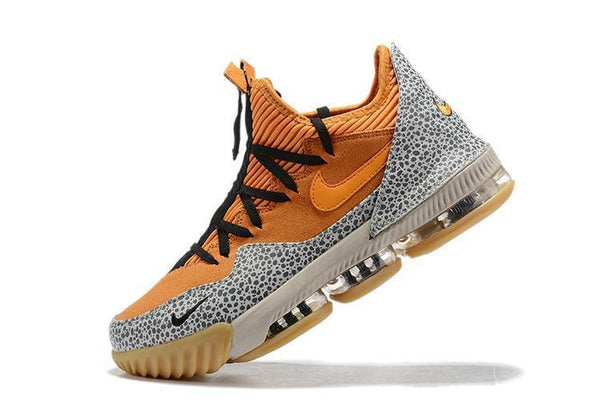 Nike Lebron XVI 16 Low 'Safari' Orange Cement Men Shoes Sale Basketball  Sneaker Size US7,8,8.5,9,10,11,12