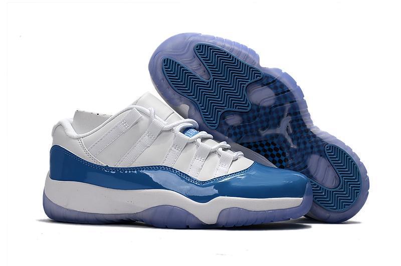 Nike Air Jordan 11 Retro Low UNC White University Blue Basketball Men Size US 7 - 13