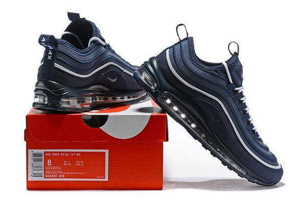 Nike Air Max 97 Dark Blue White Shoes Sale Men Size US 7, 8, 8.5, 9, 10, 11