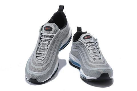 Nike Air Max 97 Ultra 17 Silve Grey Blue White Men Shoes Sale Size US 7, 8, 8.5, 9, 10, 11