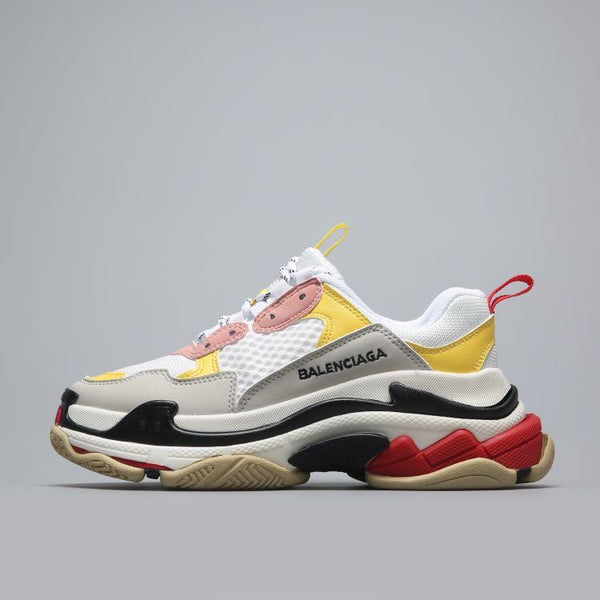 Balenciaga Triple S Trainer  'White Yellow' 2018 Shoes Sneaker Sale Men Women Size 35-45