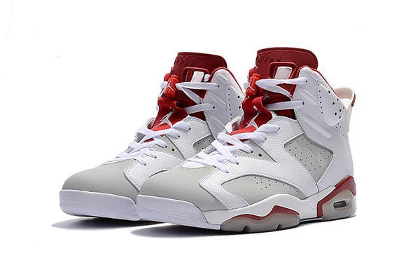 Nike Air Jordan 6 Retro 'Maroon' 2015 White Bordeaux Men Shoes Sale Size US 7, 8, 8.5, 9, 10, 11, 12, 13