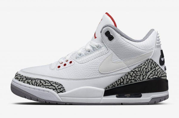 Nike Air Jordan 3 Retro Katrina White Cement Back Red Men Shoes Sale Size US 7, 8, 8.5, 9, 10, 11, 12, 13