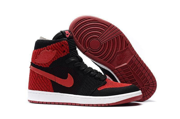 Nike Air Jordan 1 High Retro Flyknit Red Shoes Basketball Men Size US 7 - 13