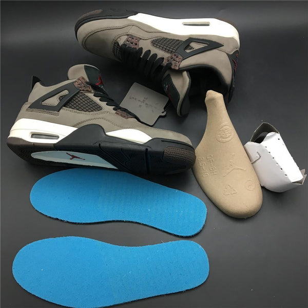 Nike Air Jordan 4 Retro Travis Scott Dark Mocha Sail Cool Grey Vred Men Shoes Sale Size US 7, 8, 8.5, 9, 10, 11, 12, 13