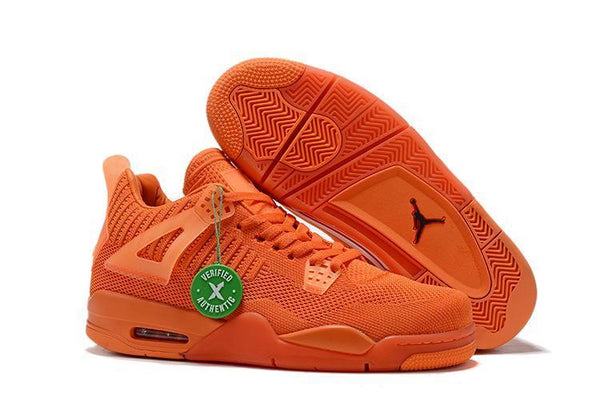 Nike Air Jordan 4 Flyknit 'Total Orange' Basketball Men Sale Shoes Sneaker Size US 7 - 13