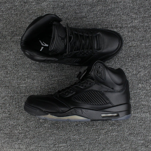 Nike Air Jordan 5 Super Black Men Shoes Sale Size US 7, 8, 8.5, 9, 10, 11, 12, 13