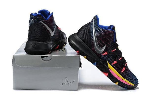 Kyrie 5 Neon Black Caro Basketball Shoes Men Sale Size US 7,8,8.5,9.5,10,11,12