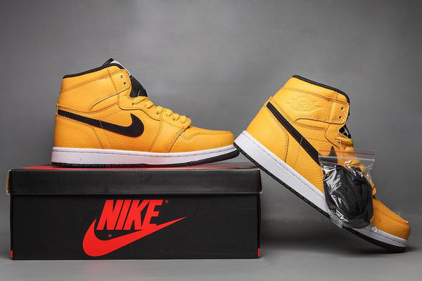 Nike Air Jordan 1 Mid 'University Gold' Sneaker Shoes Sale Men Size 7-12