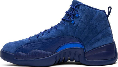Nike Air Air Jordan 12 Retro 'Deep Royal' Navy Blue Shoes Basketball Men Sale Size US 7 - 13