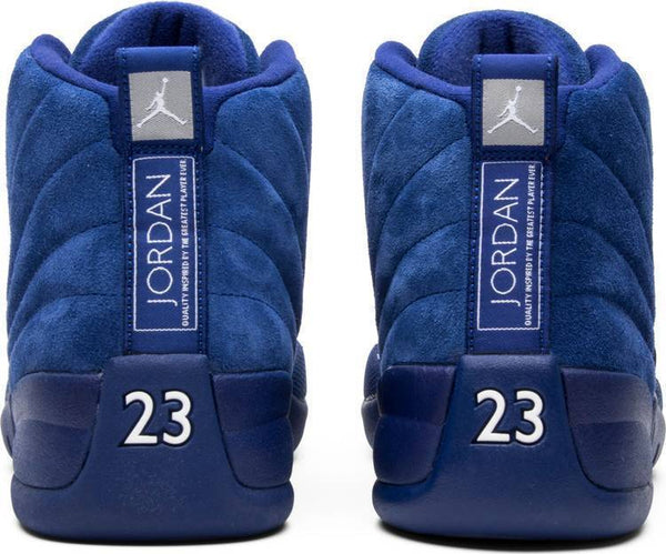 Nike Air Air Jordan 12 Retro 'Deep Royal' Navy Blue Shoes Basketball Men Sale Size US 7 - 13