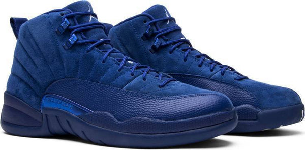 Nike Air Air Jordan 12 Retro 'Deep Royal' Navy Blue Shoes Basketball Men Sale Size US 7 - 13