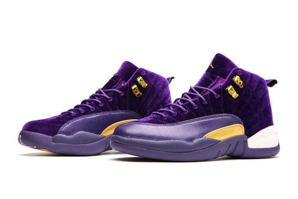 Nike Air Jordan 12 Retro Purple Velvet Shoes Basketball Men Sale Size US 7 - 13