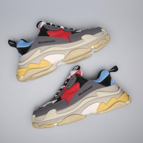Balenciaga Triple S Trainer 'Blue Red' 2018 Shoes Sneaker Sale Men Women Size 35-45