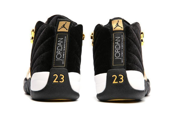 Nike Air Jordan 12 Retro Black Velvet Shoes Basketball Men Sale Size US 7 - 13