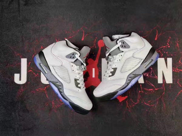 Nike Air Jordan 5 Retro White Cement Men Shoes Sale Size US 7, 8, 8.5, 9, 10, 11, 12, 13