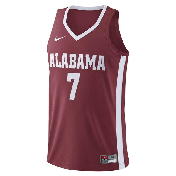 #7 Alabama Crimson Tide College Basketball Replica Jersey – Crimson 2019
