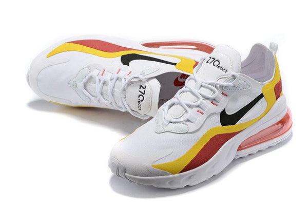 Nike Air Max 270 React GS 'White Orange Red' Sneaker Shoes Sale Men Size 5.5 - 11