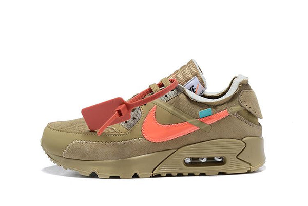 OFF-WHITE x Nike Air Max 90 'Desert Ore' Shoes Sneaker Sale Men Size US 7, 8, 8.5, 9, 10, 11