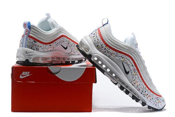 Nike Air Max 97 White Red  Shoes Sale Men Size US 7, 8, 8.5, 9, 10, 11