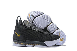 Nike Lebron XVI 16 EP Black Gold Men Shoes Sale Size US7,8,8.5,9,10,11,12