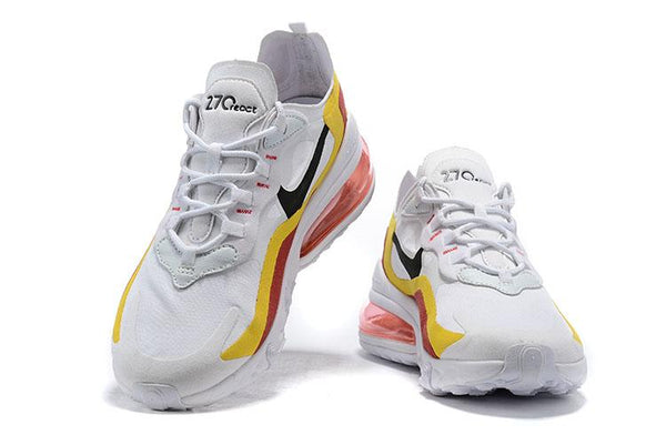Nike Air Max 270 React GS 'White Orange Red' Sneaker Shoes Sale Men Size 5.5 - 11