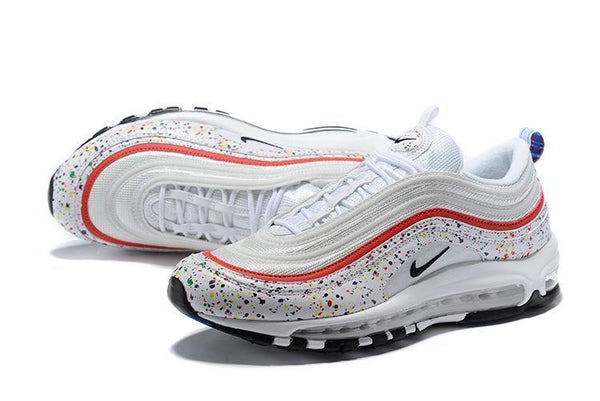 Nike Air Max 97 White Red  Shoes Sale Men Size US 7, 8, 8.5, 9, 10, 11
