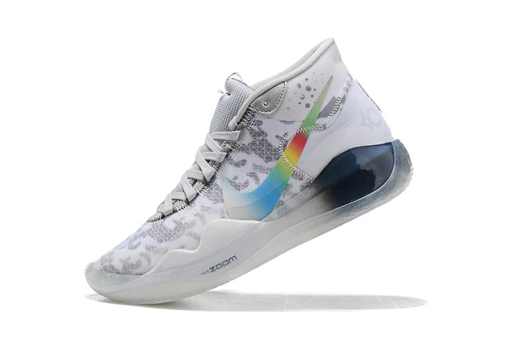 Nike Zoom KD 12 'White Grey Rainbow' Men Shoes Sneaker Sale Size US 7,8,8.5,9.5,10,11,12