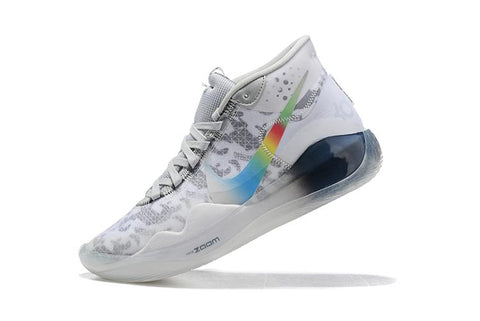 Nike Zoom KD 12 'White Grey Rainbow' Men Shoes Sneaker Sale Size US 7,8,8.5,9.5,10,11,12