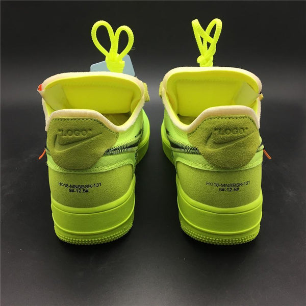 Nike OFF-WHITE VOLT X AIR FORCE 1 Shoes Basketball Men Size US 7, 8, 8.5, 9, 10, 11, 12, 13